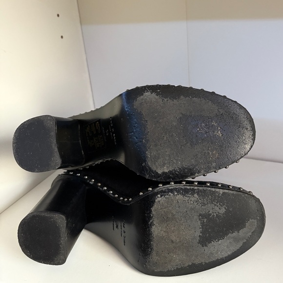 🖤Rag & Bone Romi Chelsea Bootie- black- size 6- dome studs detailing the welt. - Picture 9 of 9